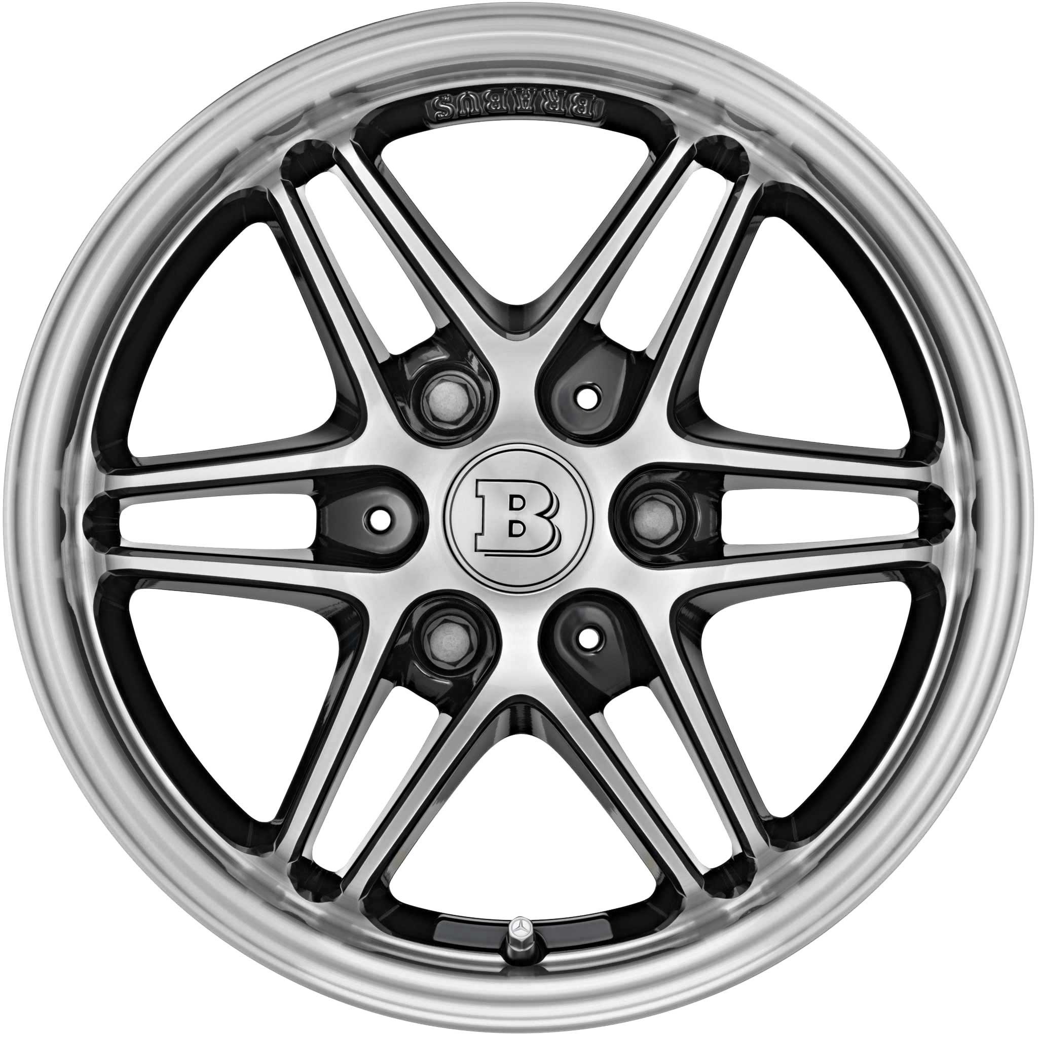 Smart Brabus Monoblock VII Black with High Sheen Alloy Wheel Product Image #1