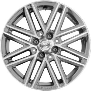 Smart Brabus Monoblock VIII Silver with High Sheen Alloy Wheel for Smart ForFour W453 - Sizes 16in