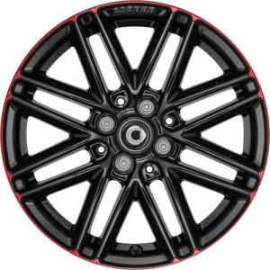 Smart Brabus Monoblock VIII Hyacinth Red Metallic Alloy Wheel - Sizes 16in