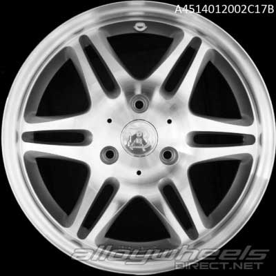 Smart Brabus Monoblock VI Silver with High Sheen Alloy Wheel Product Image #2