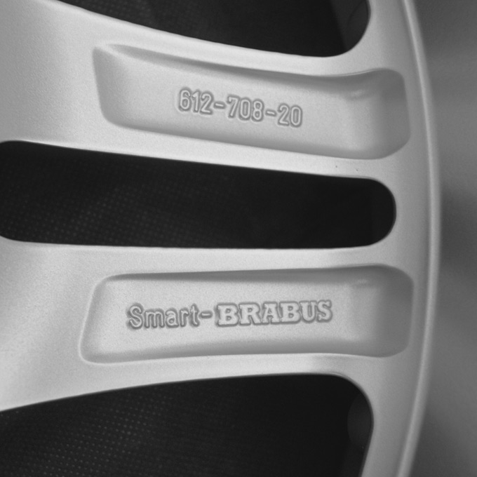 Smart Brabus Monoblock VI Silver with High Sheen Alloy Wheel Product Image #4