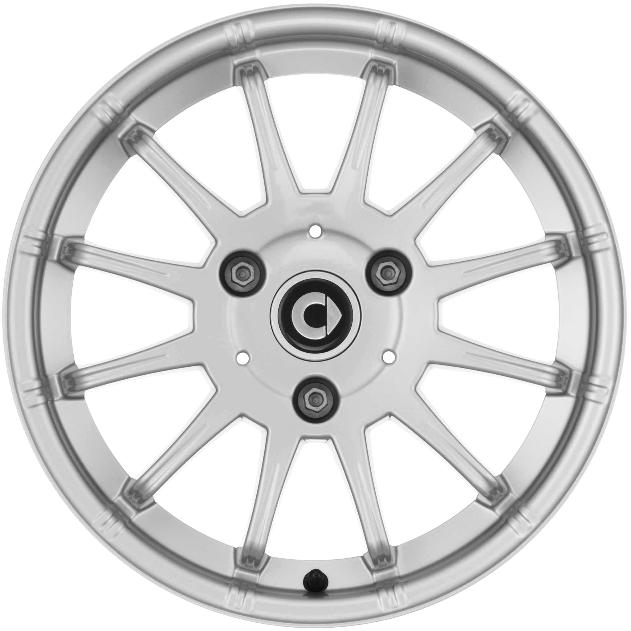 Smart 12 Spoke Titanium Silver (v2) Alloy Wheel Product Image #1