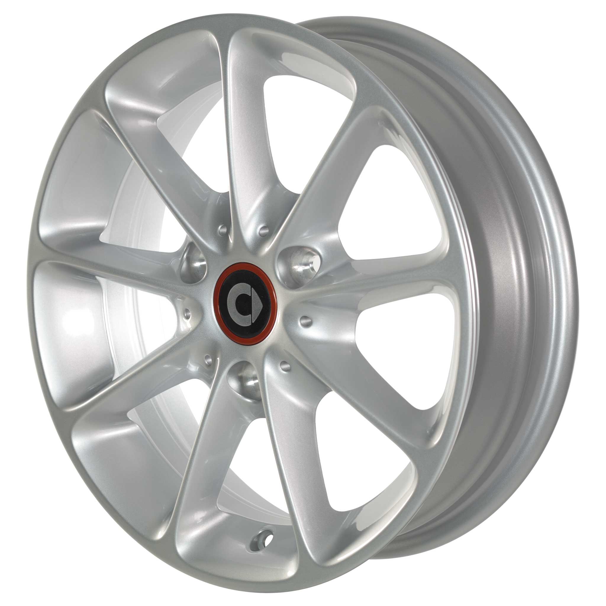 Smart 9 spoke Titanium Silver (v2) Alloy Wheel Product Image #2