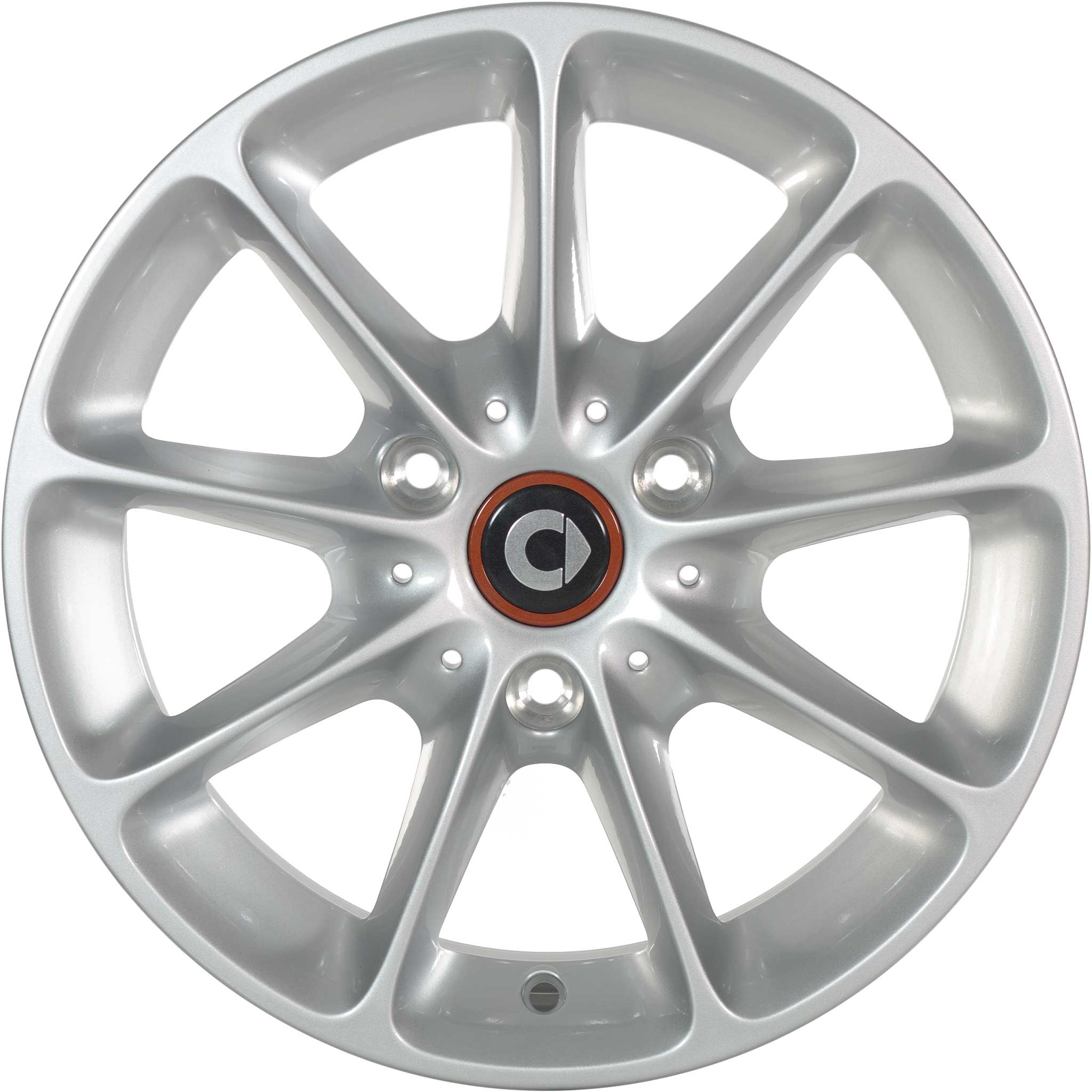 Smart 9 spoke Titanium Silver (v2) Alloy Wheel Product Image #1