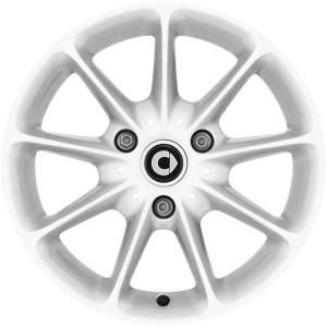 Smart 9 spoke White (v2) Alloy Wheel for Smart ForTwo 451 - Sizes 15in