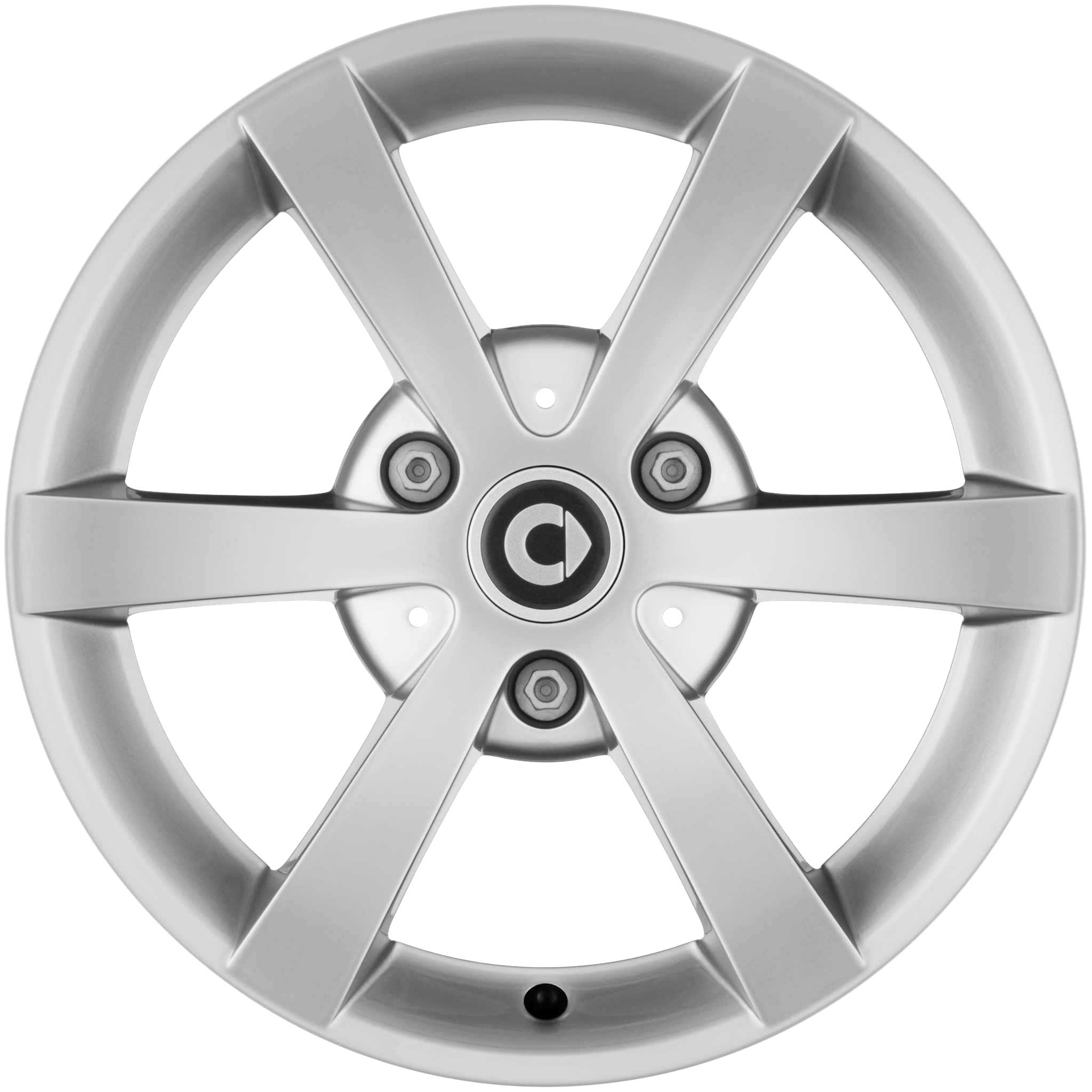 Smart 6 Spoke Titanium Silver (v1) Alloy Wheel Product Image #1