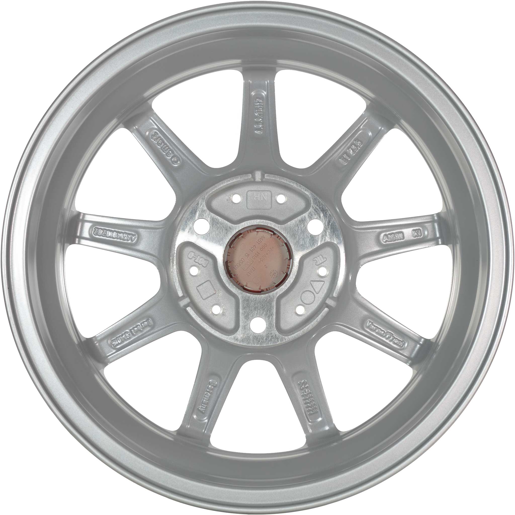 Smart 9 spoke Titanium Silver (v2) Alloy Wheel Product Image #3