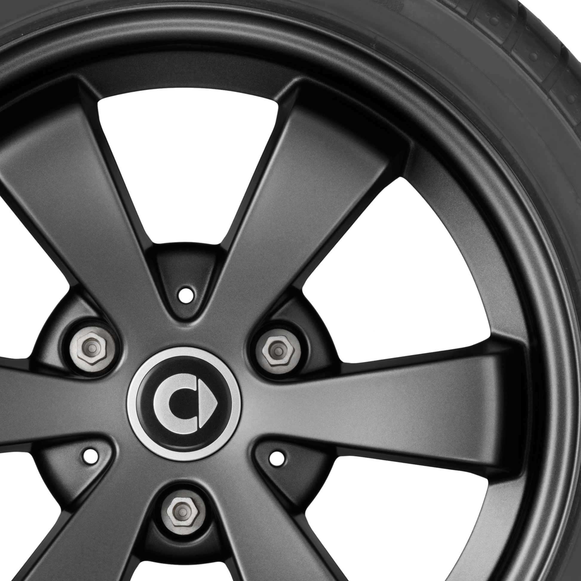 Smart 6 Spoke Black (v1) Alloy Wheel Product Image #2