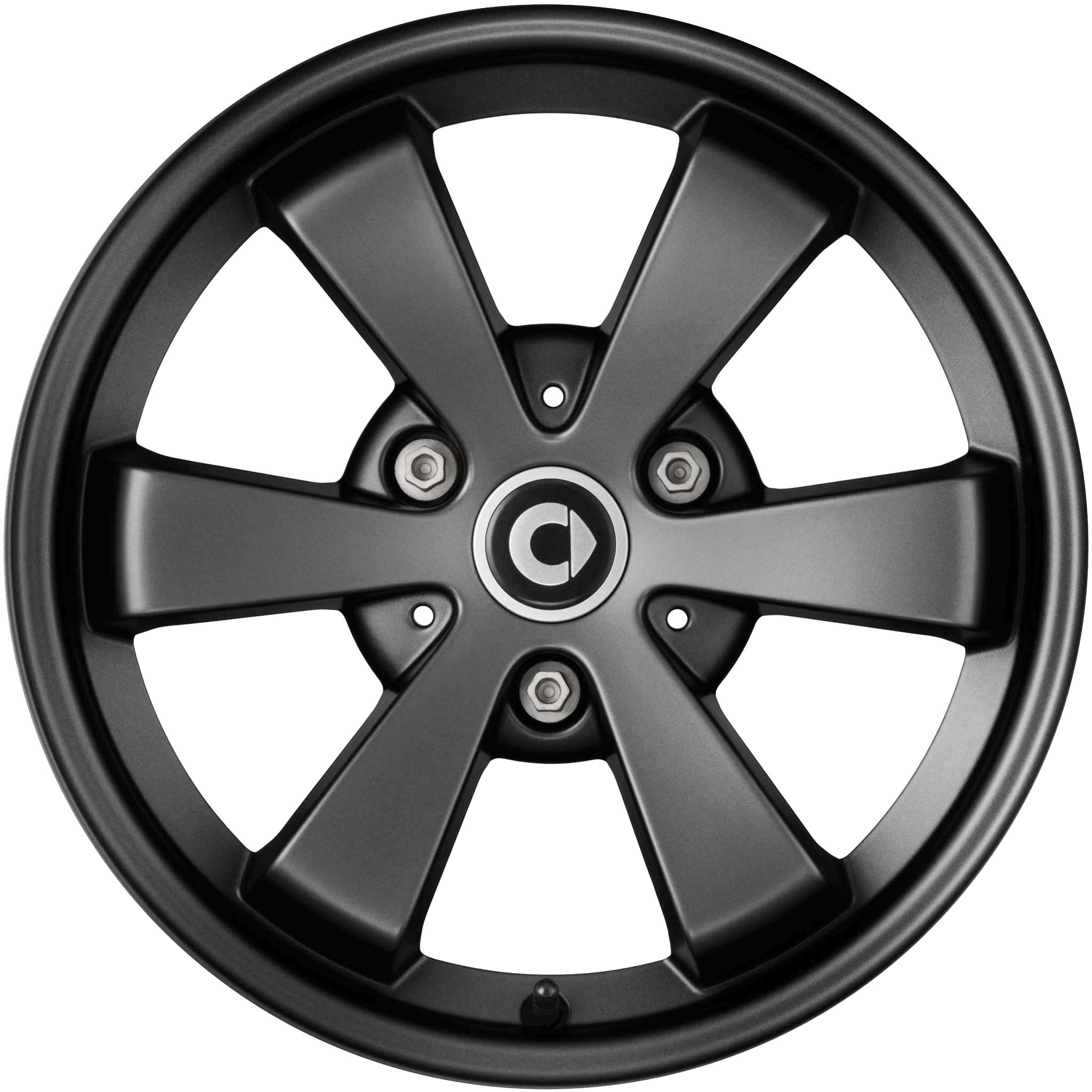 Smart 6 Spoke Black (v1) Alloy Wheel Product Image #1