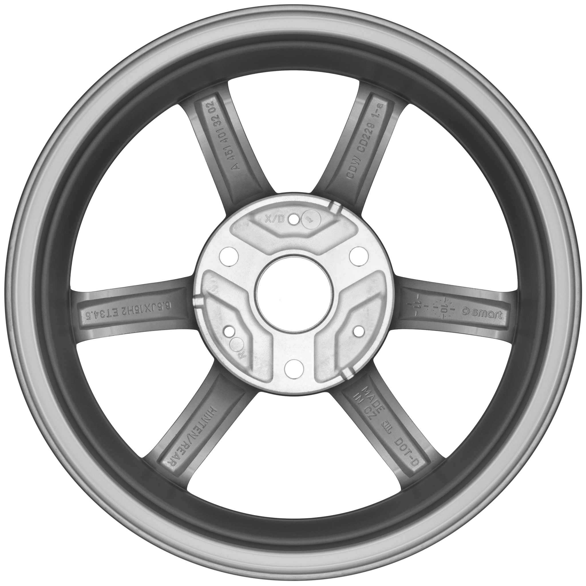 Smart 3 Double Spoke Gloss Black (v1) Alloy Wheel Product Image #3