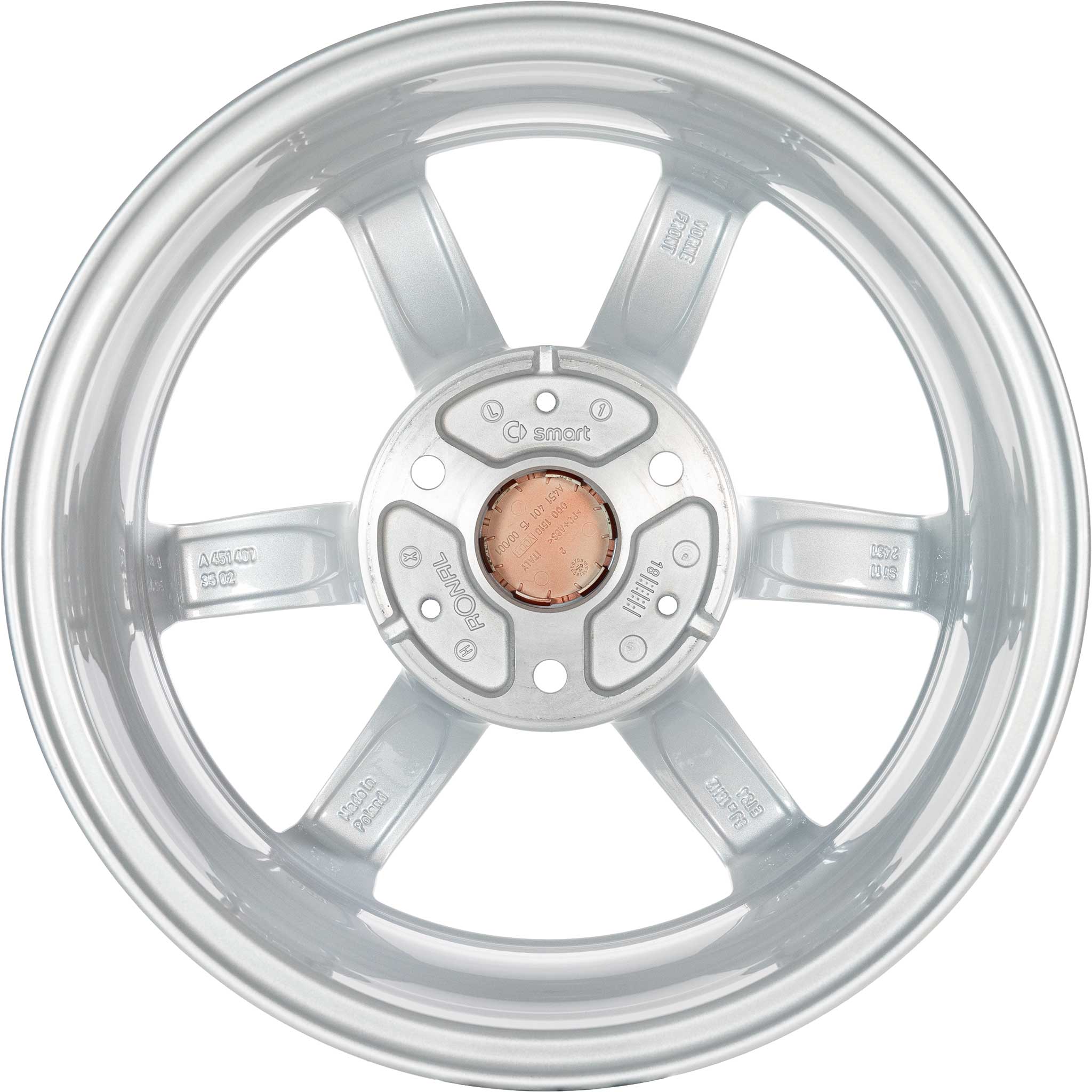 Smart 3 Double Spoke Titanium Silver (v2) Alloy Wheel Product Image #3