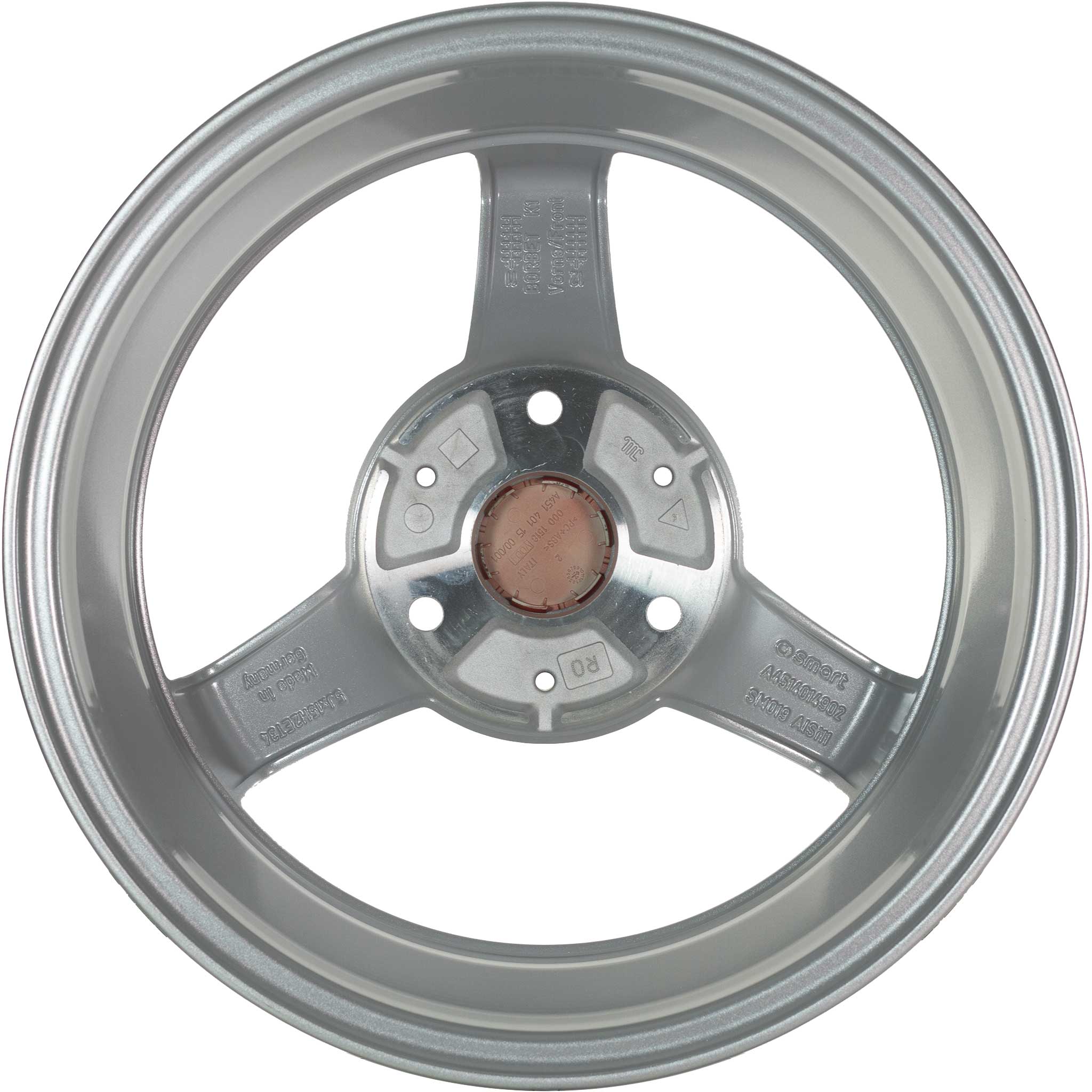 Smart 3 Spoke Vanadium Silver Metallic Alloy Wheel Product Image #3