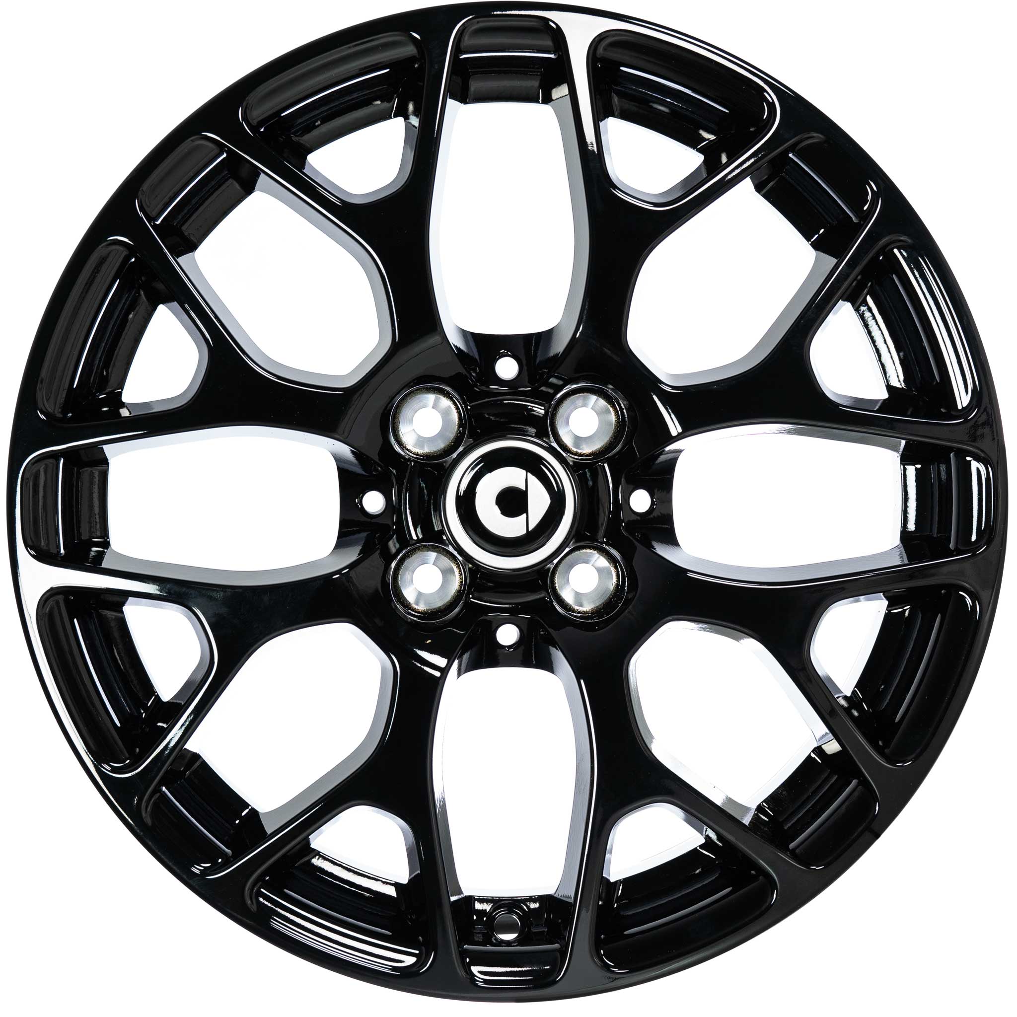 Smart 8 Spoke Black Alloy Wheel Product Image #1