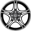 Smart 5 Twin Spoke Black with High Sheen (v1) Wheel Img 3