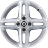 Smart 4 Twin Spoke Vanadium Silver Metallic Wheel Img 1