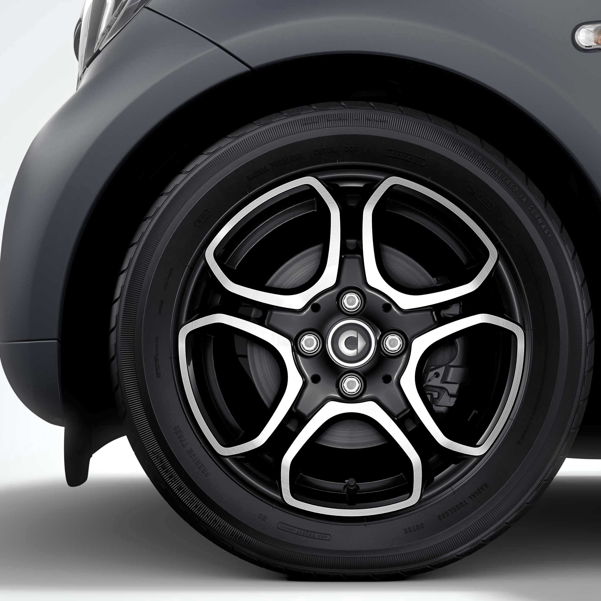 Smart 10 Spoke Black with High Sheen (v2) Alloy Wheel Product Image #3