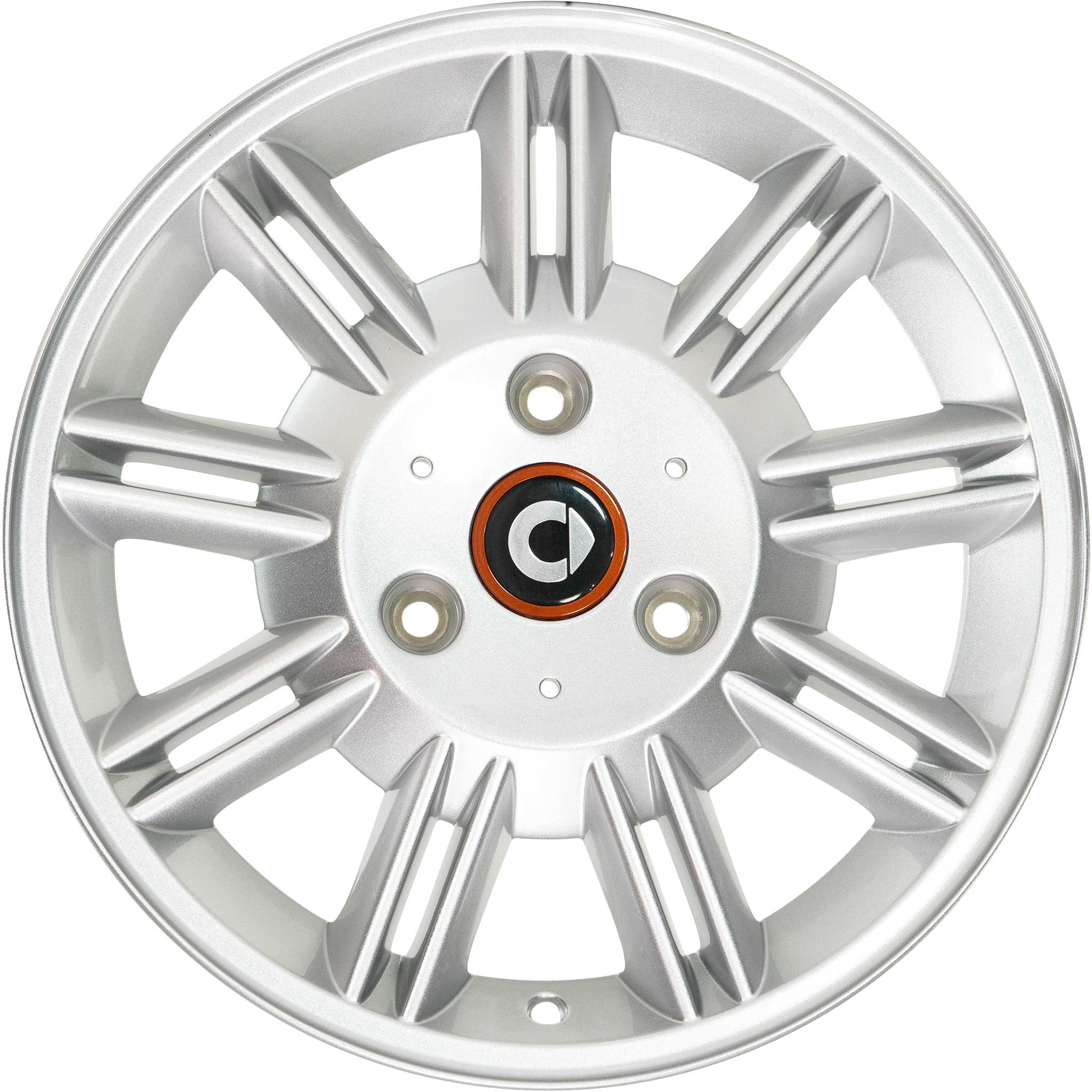 Smart Jetline standard silver Alloy Wheel Product Image #1