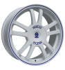 Sparco Rally White + Blue Edge Wheel Img 1