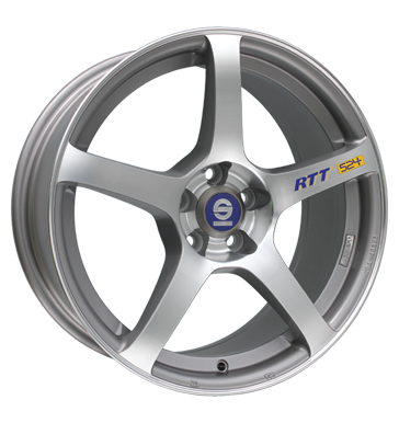 Sparco RTT 524 Matt Silver Tech Polished Alloy Wheel Product Image #1