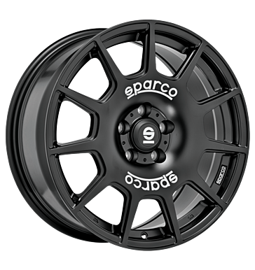 Sparco Terra Matt Black + White Lettering Alloy Wheel Product Image #1