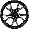 Alutec ADX.01 Diamond Black Front Polished Wheel Img 1