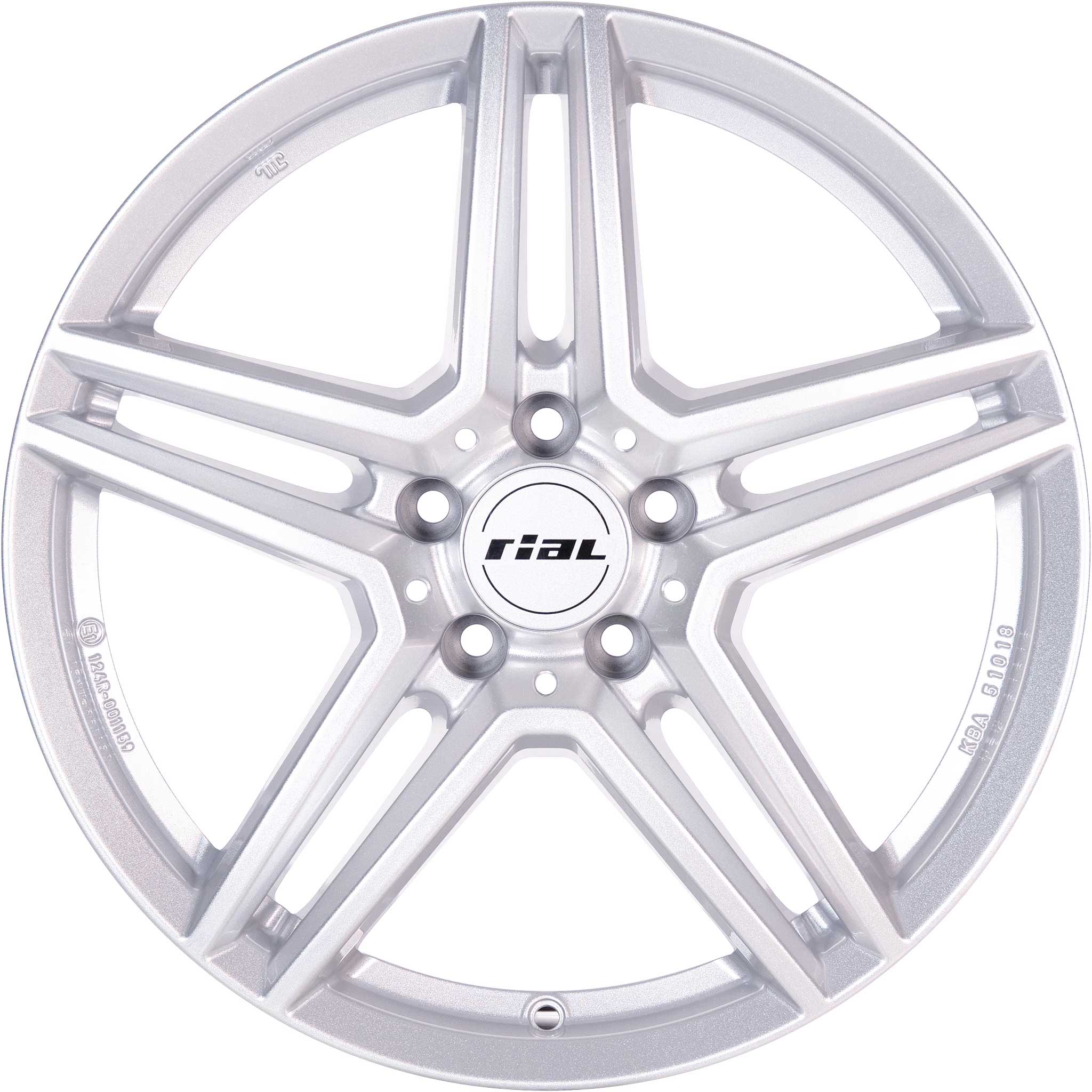 Rial M10 Polar Silver Alloy Wheel Product Image #1