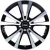 Rial M12X Diamond Black Front Polished Wheel Img 1
