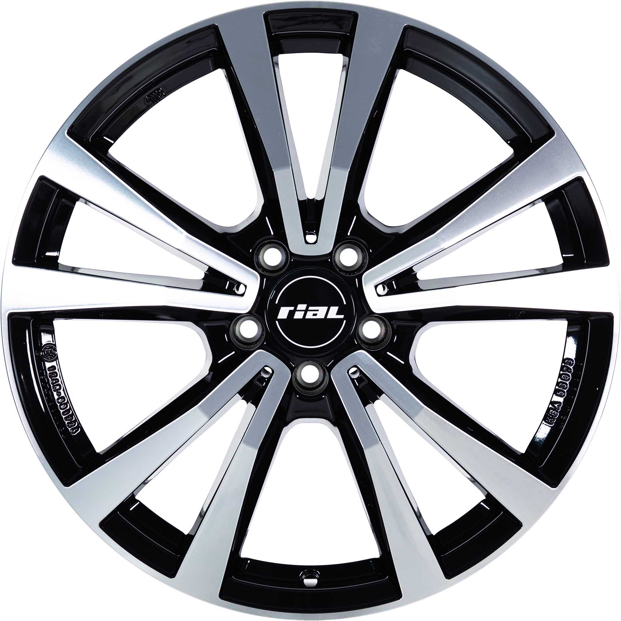 Rial M12X Diamond Black Front Polished Alloy Wheel Product Image #1
