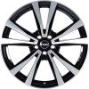 Rial M12X Diamond Black Front Polished Wheel Img 1