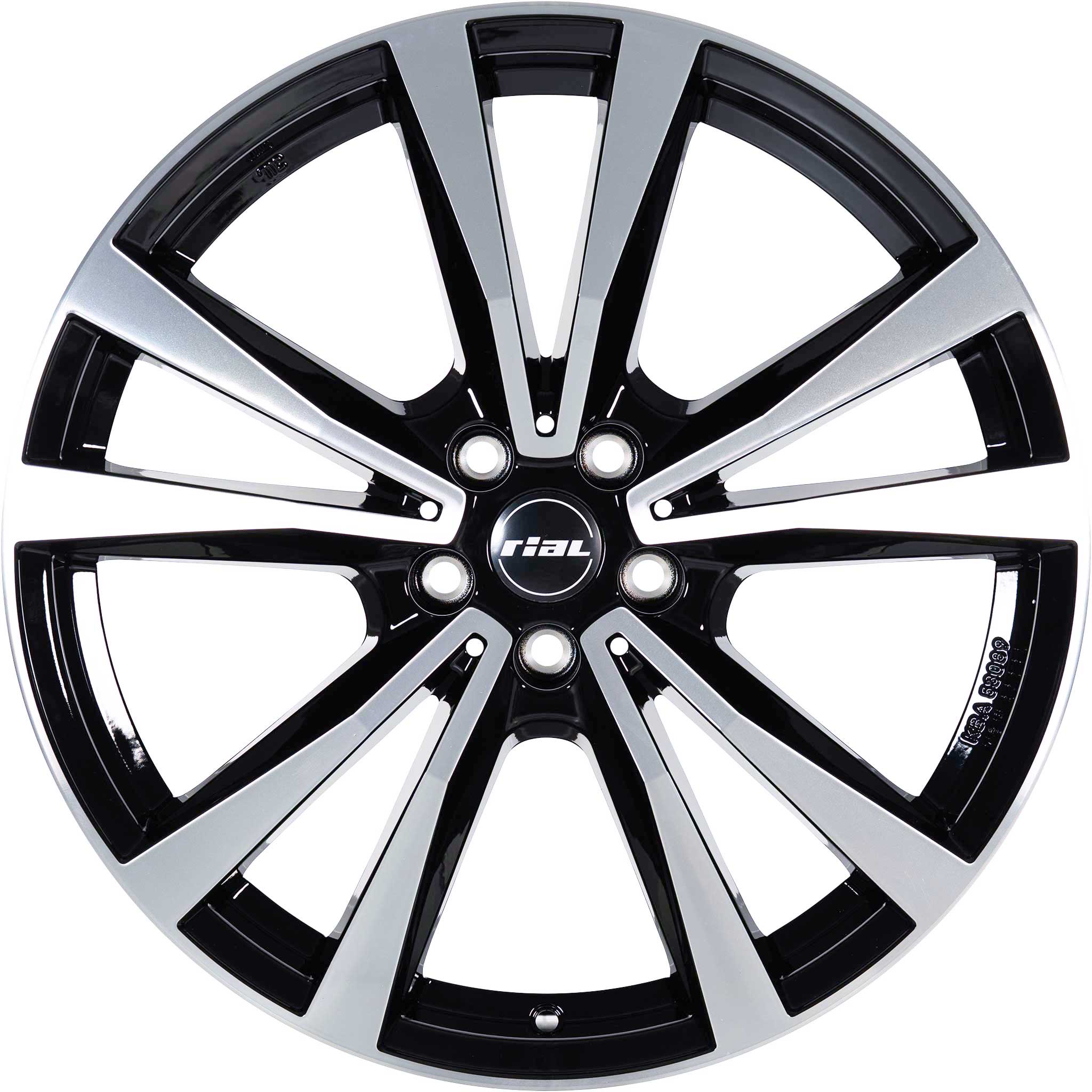 Rial M12X Diamond Black Front Polished Alloy Wheel Product Image #1