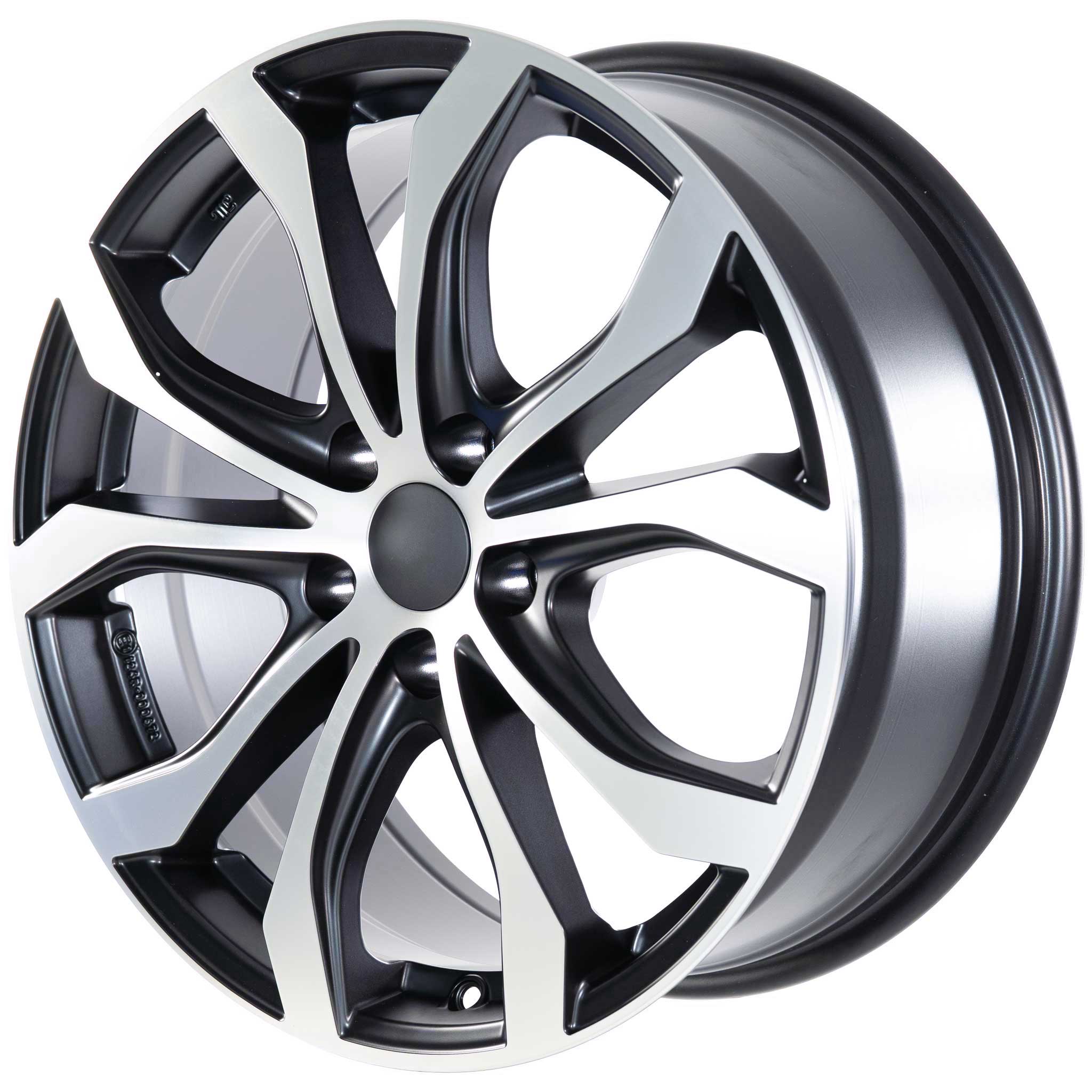 Alutec W10 Racing Black Front Polished Alloy Wheel Product Image #2