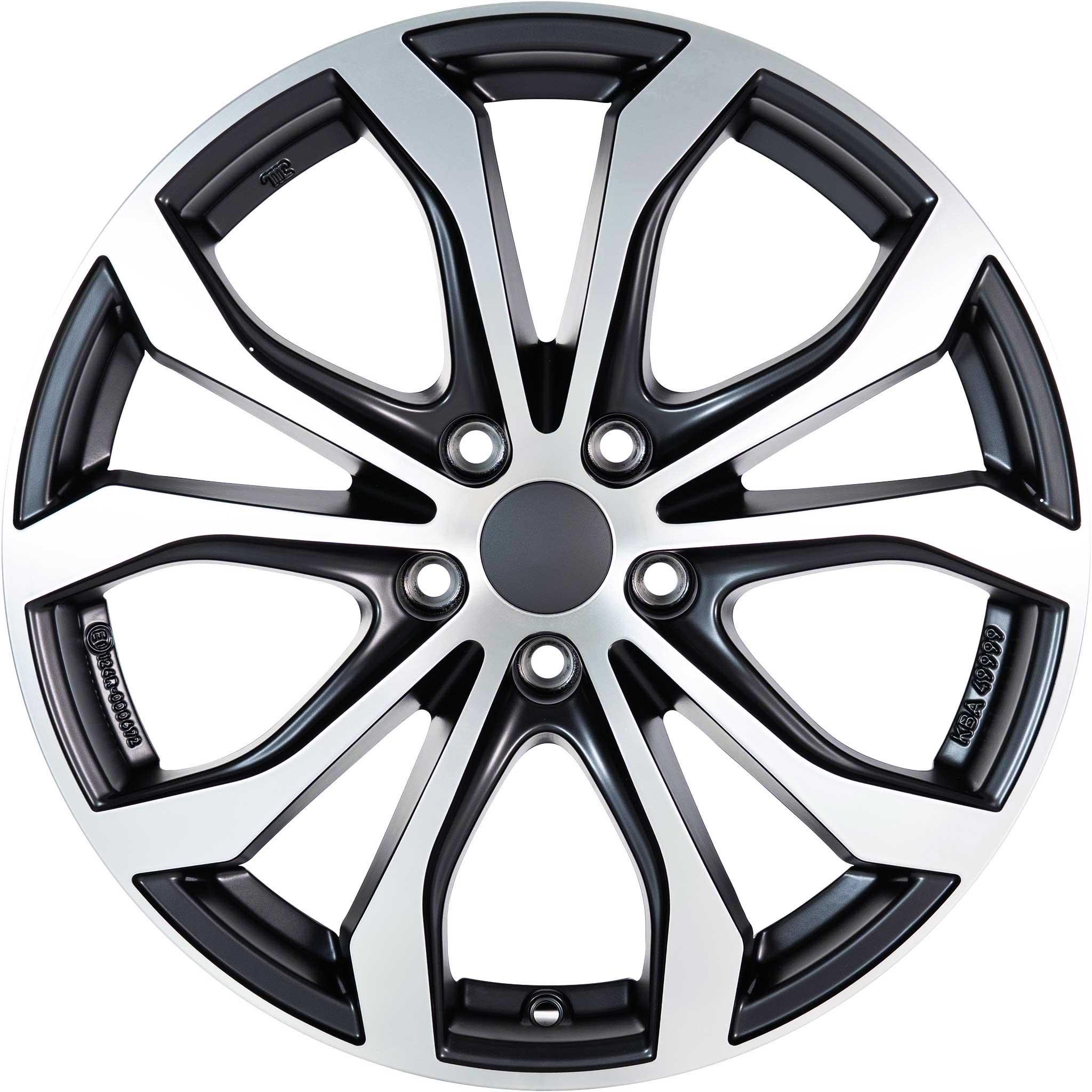 Alutec W10 Racing Black Front Polished Alloy Wheel Product Image #1