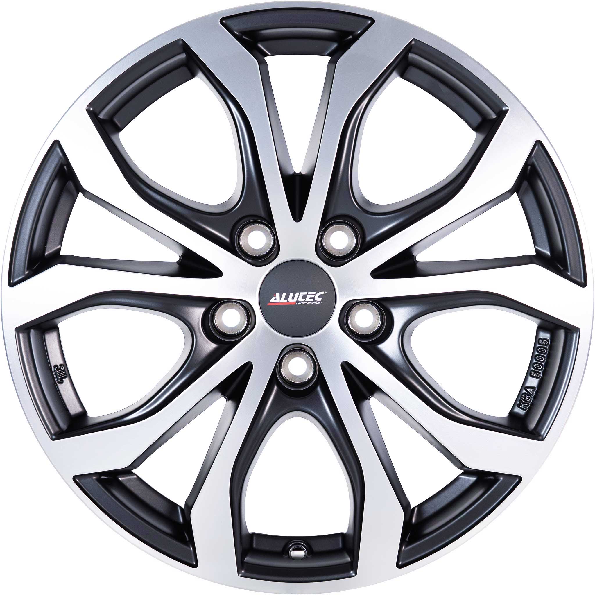 Alutec W10X Racing Black Front Polished Alloy Wheel Product Image #1